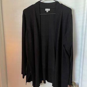 Avenue Open Front Long Sweater